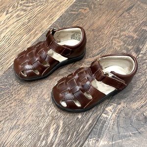 Brown leather sandals